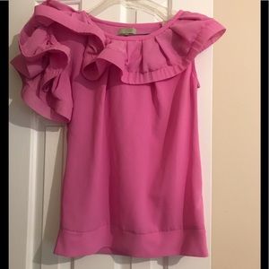 Ruffle Chiffon Top